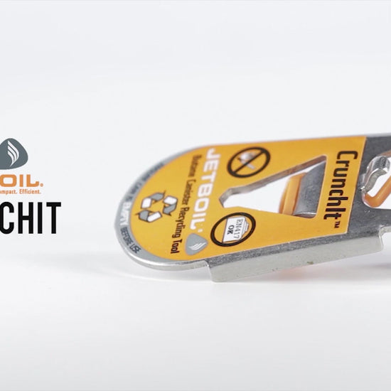 Jetboil CrunchIt - Puncture Tool for Fuel Canisters demo video