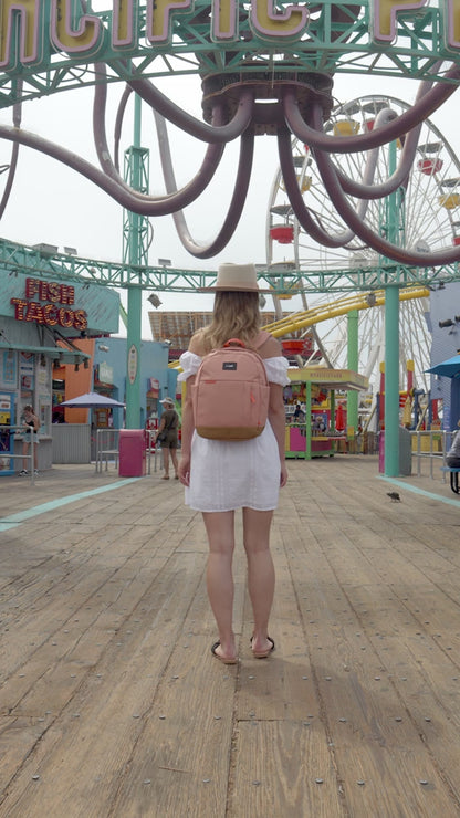 Pacsafe GO 15L Anti-Theft 13" Laptop Backpack - Rose product video
