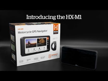 Hema Maps HX-M1 Motorbike GPS Smart Navigator demo video