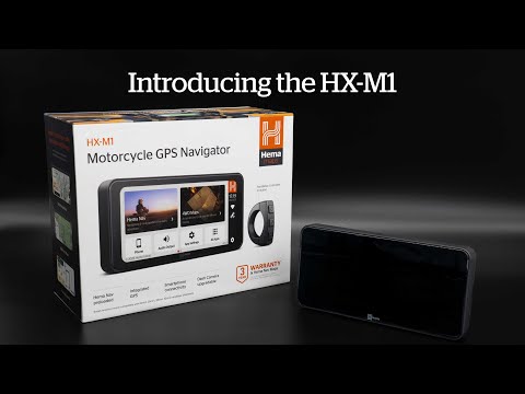 Hema Maps HX-M1 Motorbike GPS Smart Navigator demo video