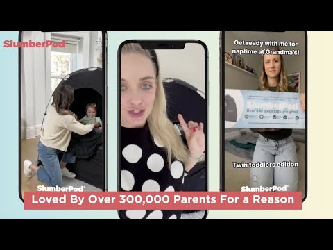 SlumberPod 3.0 Portable Baby and Toddler Privacy Sleep Pod - Black demo video
