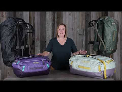 Osprey Transporter 30L Duffel Bag with Backpack Straps - Raven Black demo video