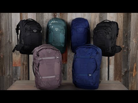 Osprey Farpoint 40L Travel Pack - Cascade Blue/Torrent Blue demo video