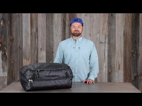 Osprey Transporter Squffel 44L Duffel Bag with Backpack Straps - Raven Black demo video