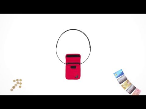 Pacsafe Coversafe X75 RFID Blocking Neck Pouch - Black demo video