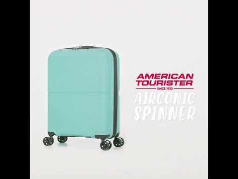 American Tourister Airconic 67 cm Medium 4 Wheel Hard Suitcase - Onyx Black demo video