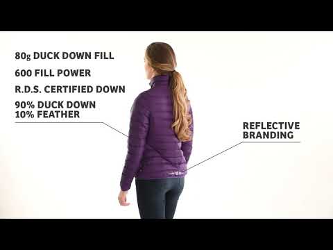 Mac in a Sac Polar Womens Reversible Down Jacket - Size 8 - Black / Teal demo video