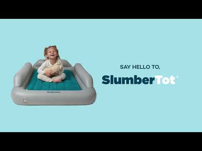 SlumberPod SlumberTot Inflatable Toddler Bed - Grey/Teal demo video