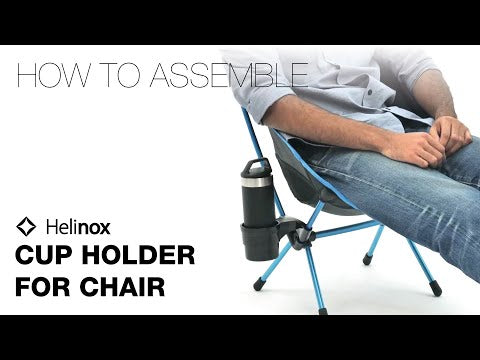 Helinox Cup Holder - Black (For use with Helinox Chairs) demo video