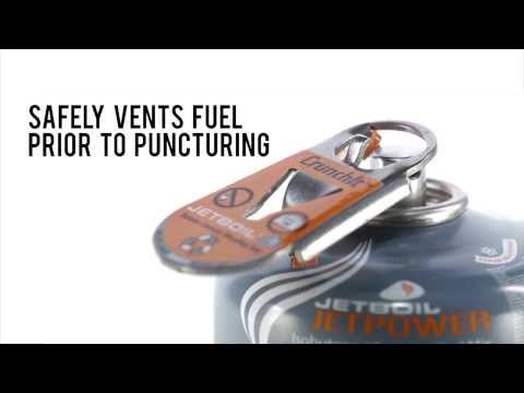 Jetboil CrunchIt - Puncture Tool for Fuel Canisters demo video