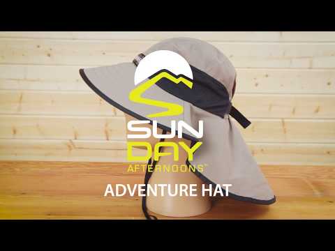 Sunday Afternoons Adventure Hat - Sand/Black (Large / X-Large) demo video
