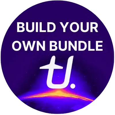 circular logo with 'Build Your Own Bundle' text and a logo on a purple background.