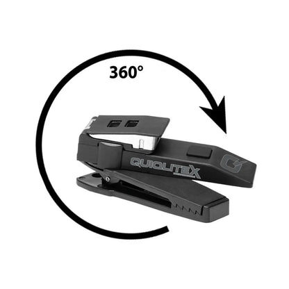 QuiqLiteX USB Rechargeable - Dual White LED Hands-Free Pocket Concealable Flashlight Torch