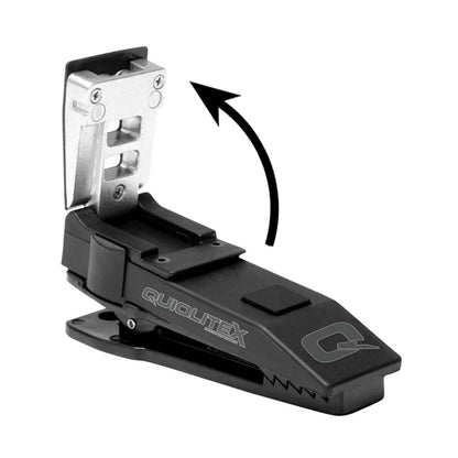 QuiqLiteX USB Rechargeable - Red and White LED Hands-Free Pocket Concealable Flashlight Torch