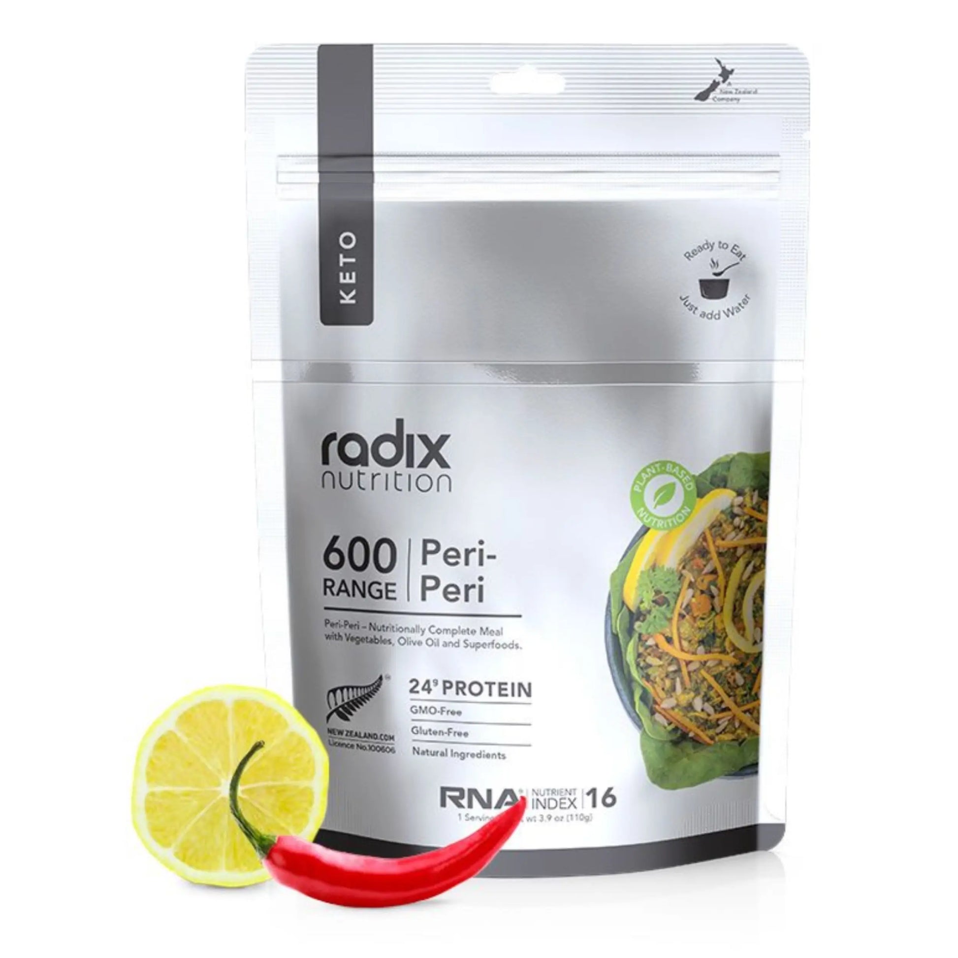 Radix Nutrition Keto Meal - Peri-Peri (Plant Based) - 600 kcal