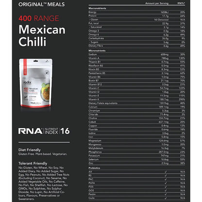 Radix Nutrition Original Meal Mexican Chilli (Plant Based) - 400 kcal