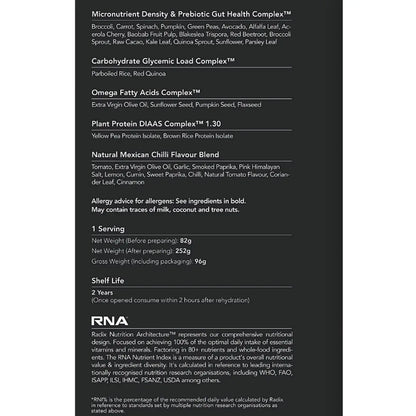 Radix Nutrition Original Meal Mexican Chilli (Plant Based) - 400 kcal