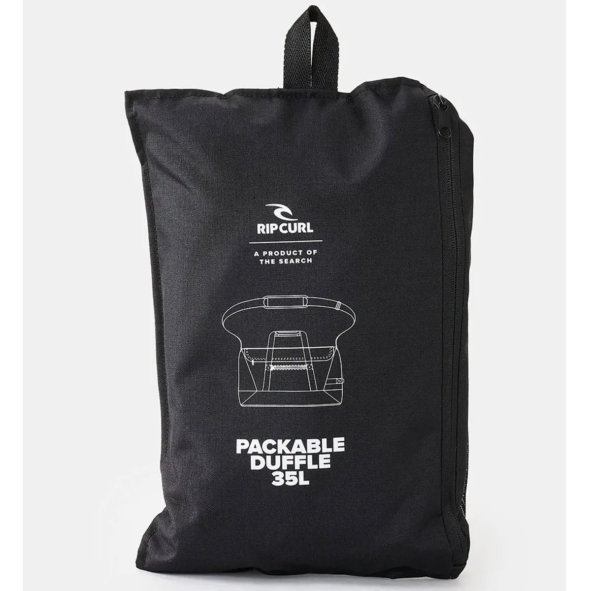 Rip Curl 35L Icons Packable Duffle Travel Bag - Midnight Black