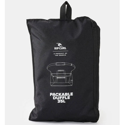 Rip Curl 35L Icons Packable Duffle Travel Bag - Midnight Black