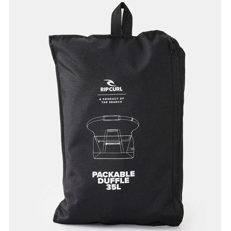 Rip Curl 35L Icons Packable Duffle Travel Bag - Midnight Black