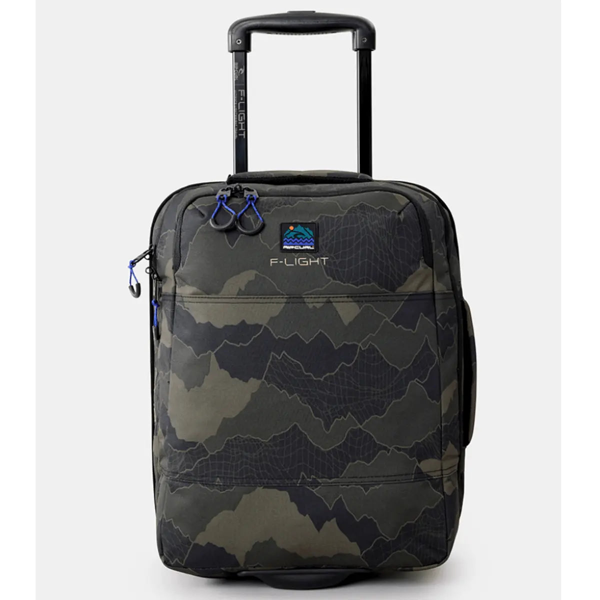Rip Curl F-Light Cabin 30L Search Camo Wheeled Duffle - Black / Olive