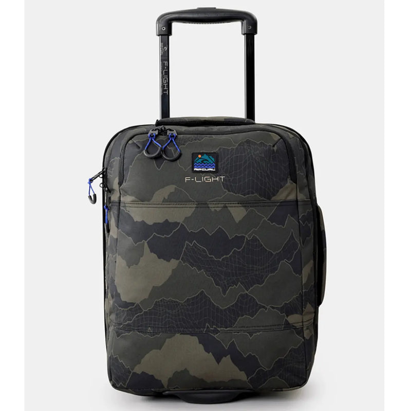 Rip Curl F-Light Cabin 30L Search Camo Wheeled Duffle - Black / Olive