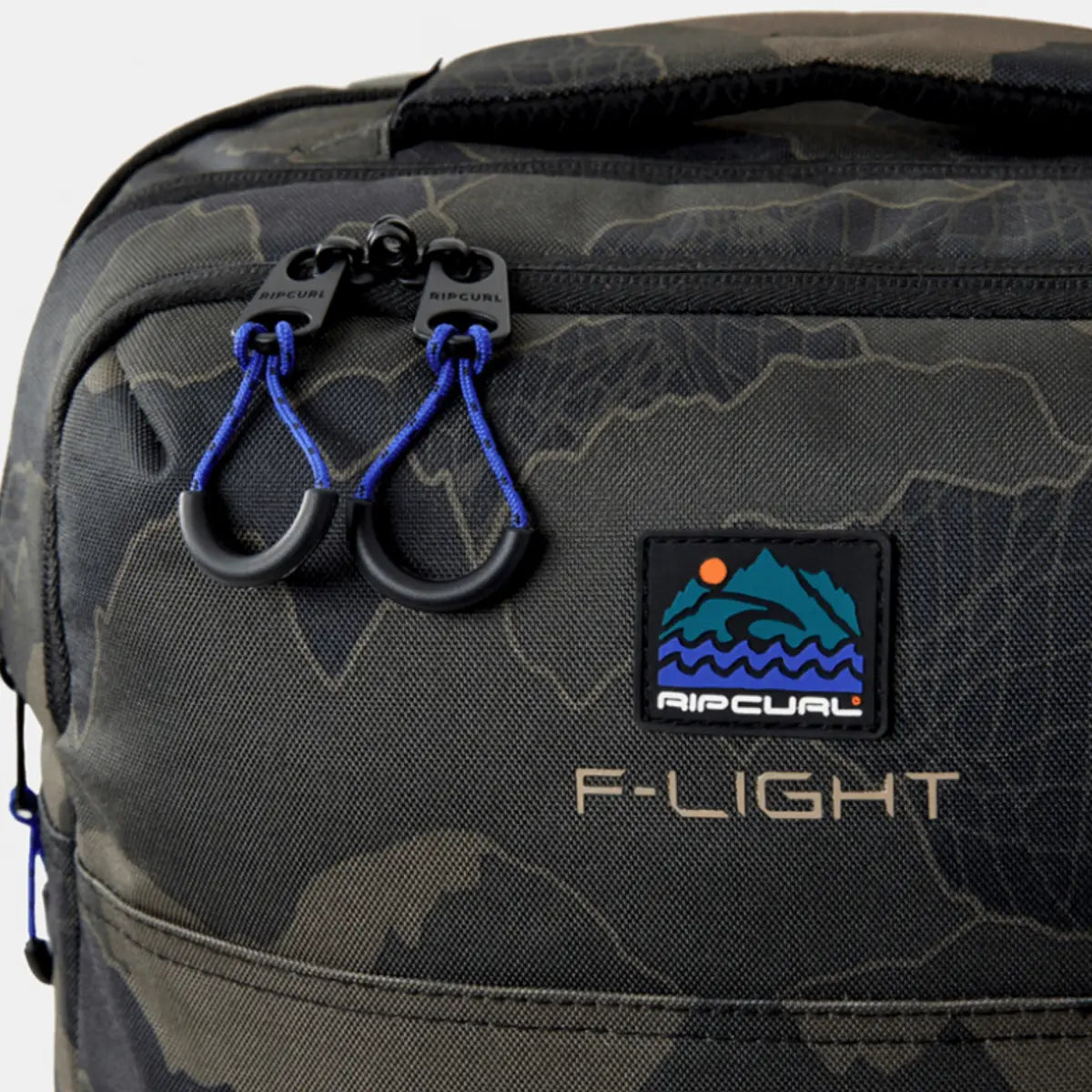 Rip Curl F-Light Cabin 30L Search Camo Wheeled Duffle - Black / Olive