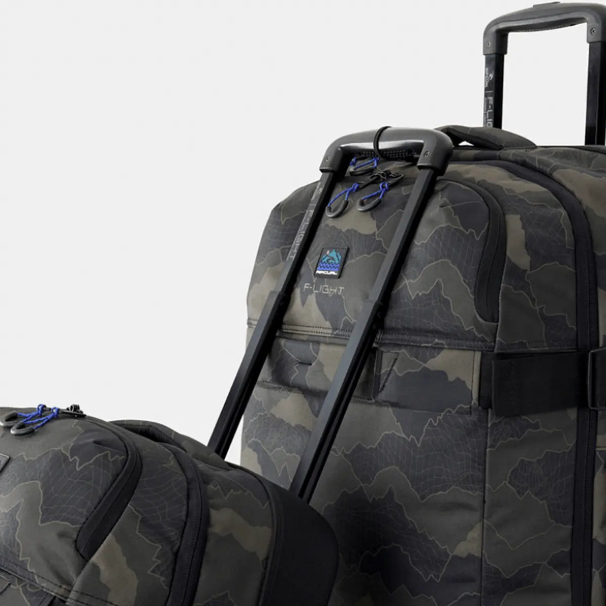 Rip Curl F-Light Global 100L Search Camo Wheeled Duffle - Black / Olive