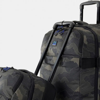 Rip Curl F-Light Global 100L Search Camo Wheeled Duffle - Black / Olive