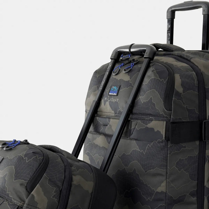 Rip Curl F-Light Global 100L Search Camo Wheeled Duffle - Black / Olive