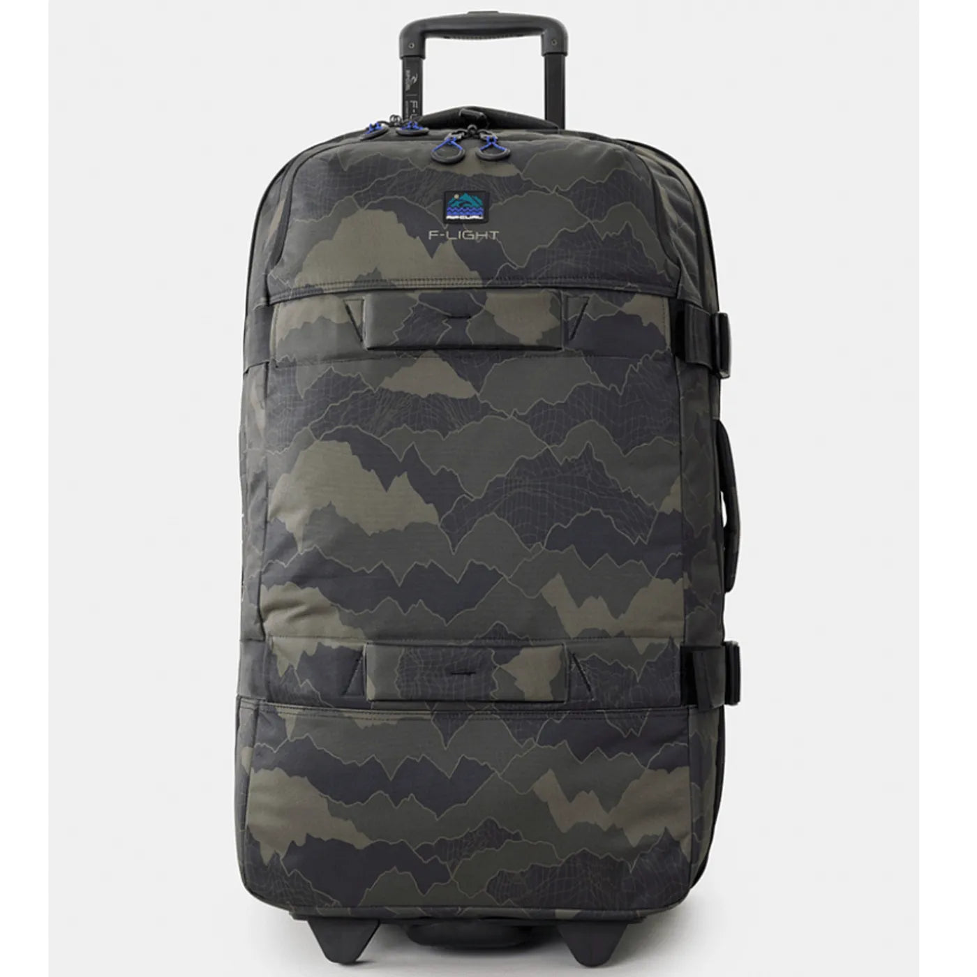 Rip Curl F-Light Global 100L Search Camo Wheeled Duffle - Black / Olive