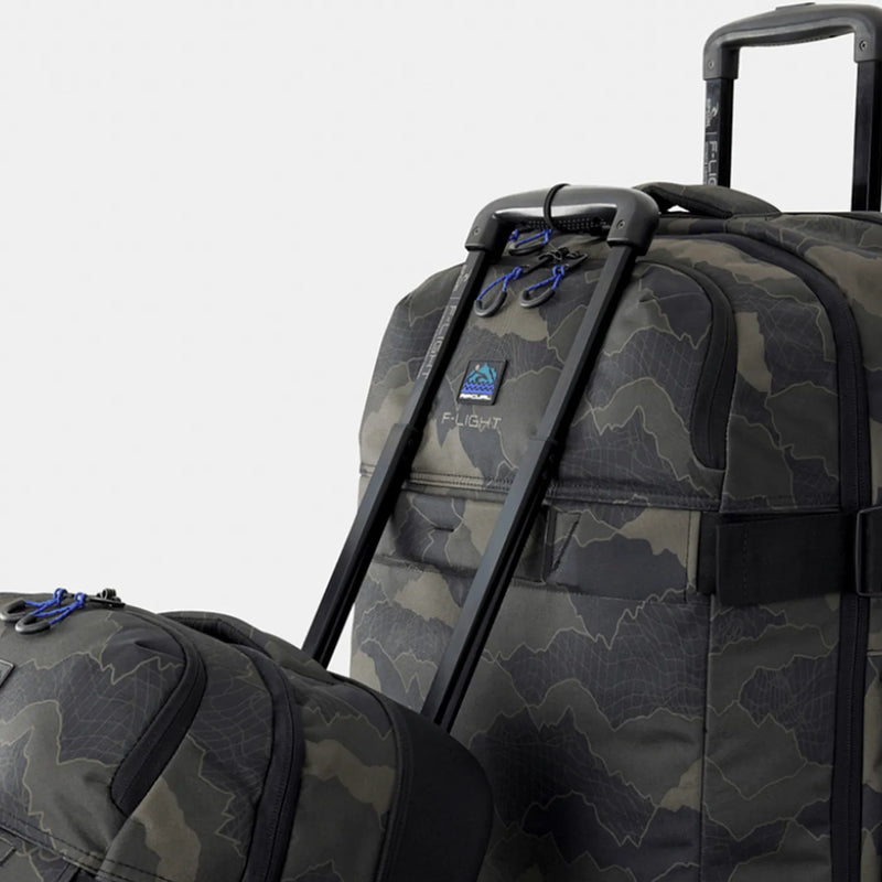 Rip Curl F-Light Global 100L Search Camo Wheeled Duffle - Black / Olive