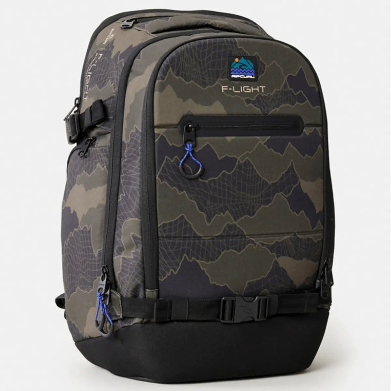 Rip Curl F-Light Posse 35L Search Camo Laptop Backpack- Black / Olive