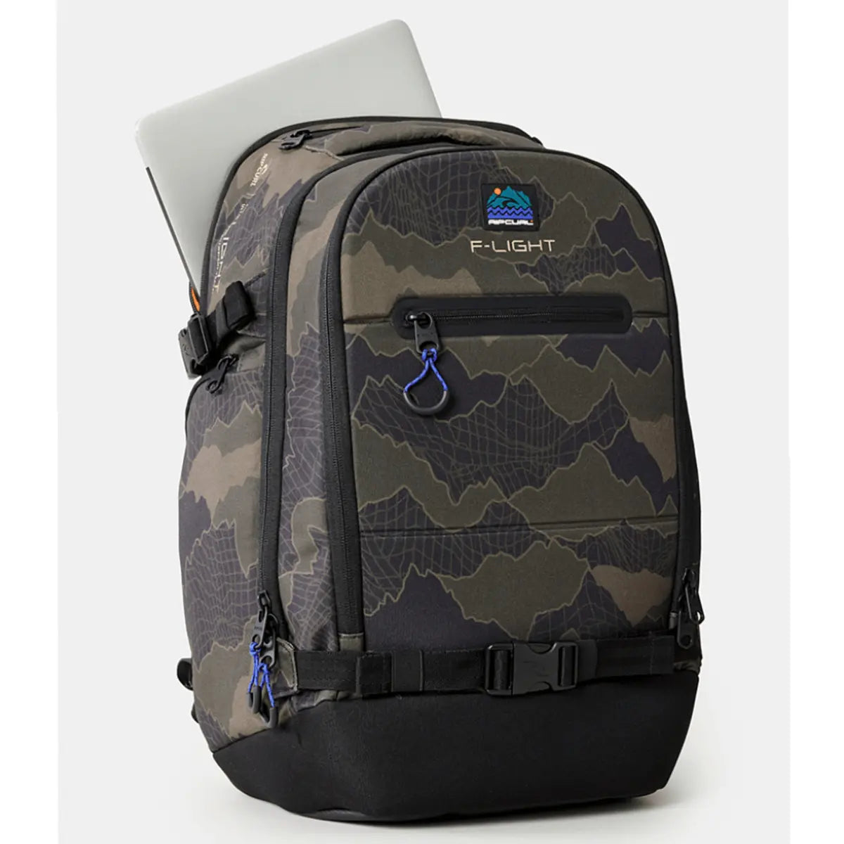 Rip Curl F-Light Posse 35L Search Camo Laptop Backpack- Black / Olive