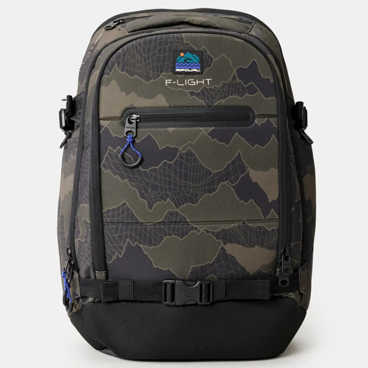 Rip Curl F-Light Posse 35L Search Camo Laptop Backpack- Black / Olive