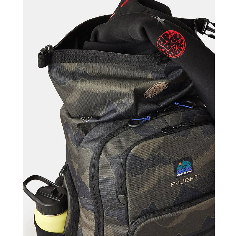 Rip Curl F-Light Surf 45L Search Wet / Dry Laptop Backpack - Black / Olive