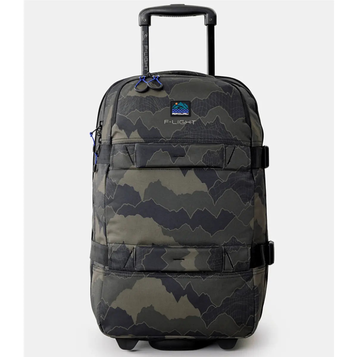 Rip Curl F-Light Transit 45L Search Camo Wheeled Duffle - Black / Olive