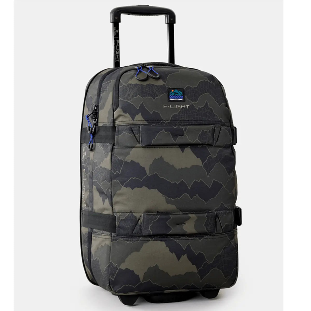 Rip Curl F-Light Transit 45L Search Cam Wheeled Duffle - Black / Olive