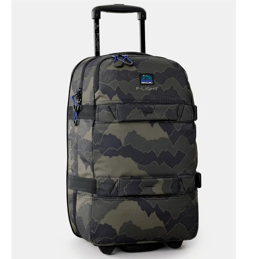 Rip Curl F-Light Transit 45L Search Cam Wheeled Duffle - Black / Olive