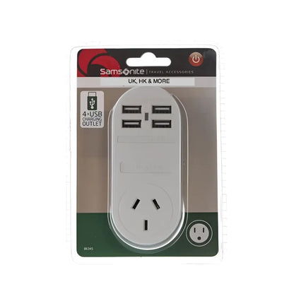 Samsonite : Adaptor 4 x USB (2 Amp) Au to UK and HK