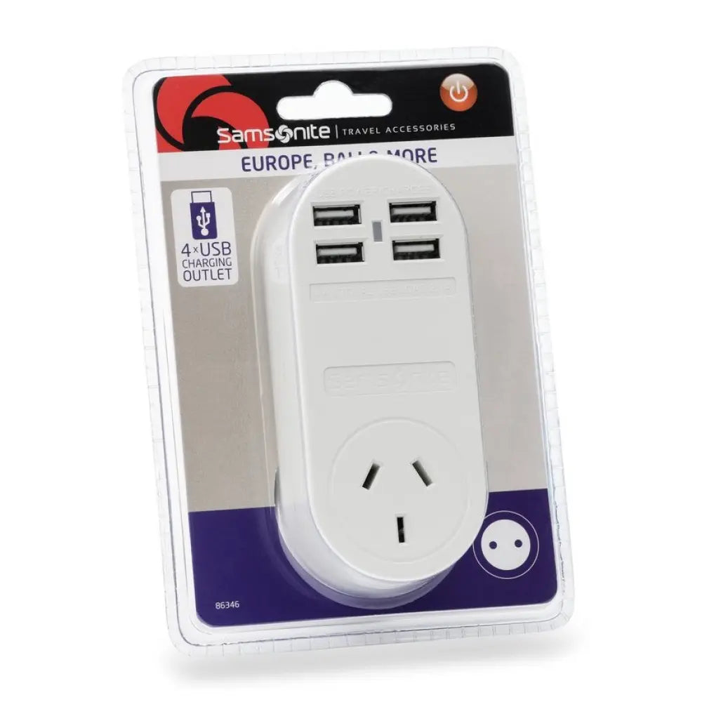 Adaptor 4 x USB (2 Amp) Europe / Bali