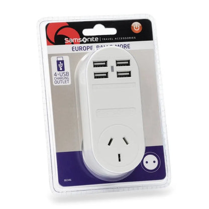 Adaptor 4 x USB (2 Amp) Europe / Bali