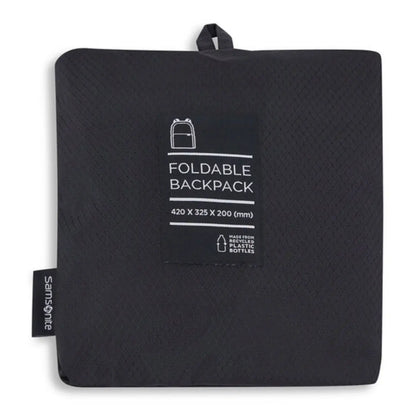 Folds into a built-in zipper pouch