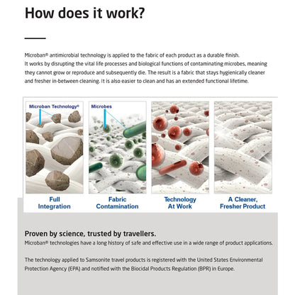 Samsonite Antimicrobial Zippered Mask Pouch - Black / Grey