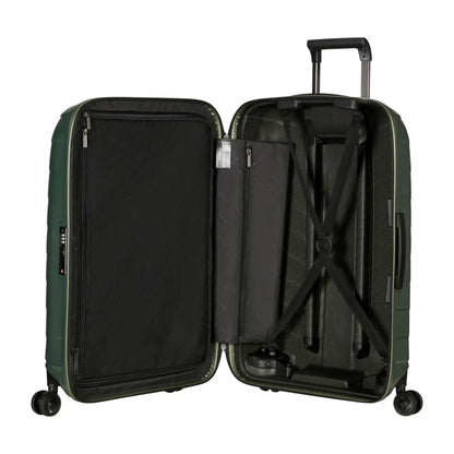 Compression straps and zippered divider