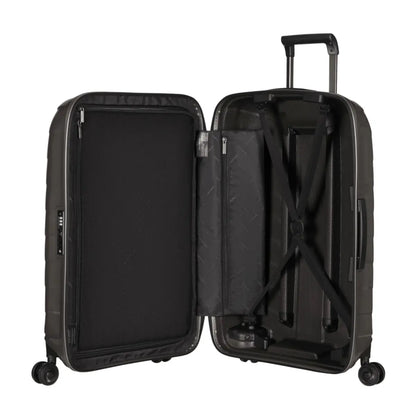 Compression straps and zippered divider