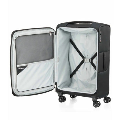 Functional elastic cross ribbons to secure packed items