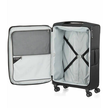 Functional elastic cross ribbons to secure packed items