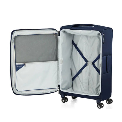 Functional elastic cross ribbons to secure packed items