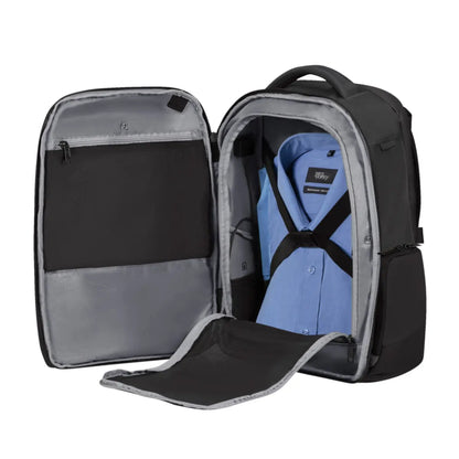 Internal cross ribbon straps for securing items